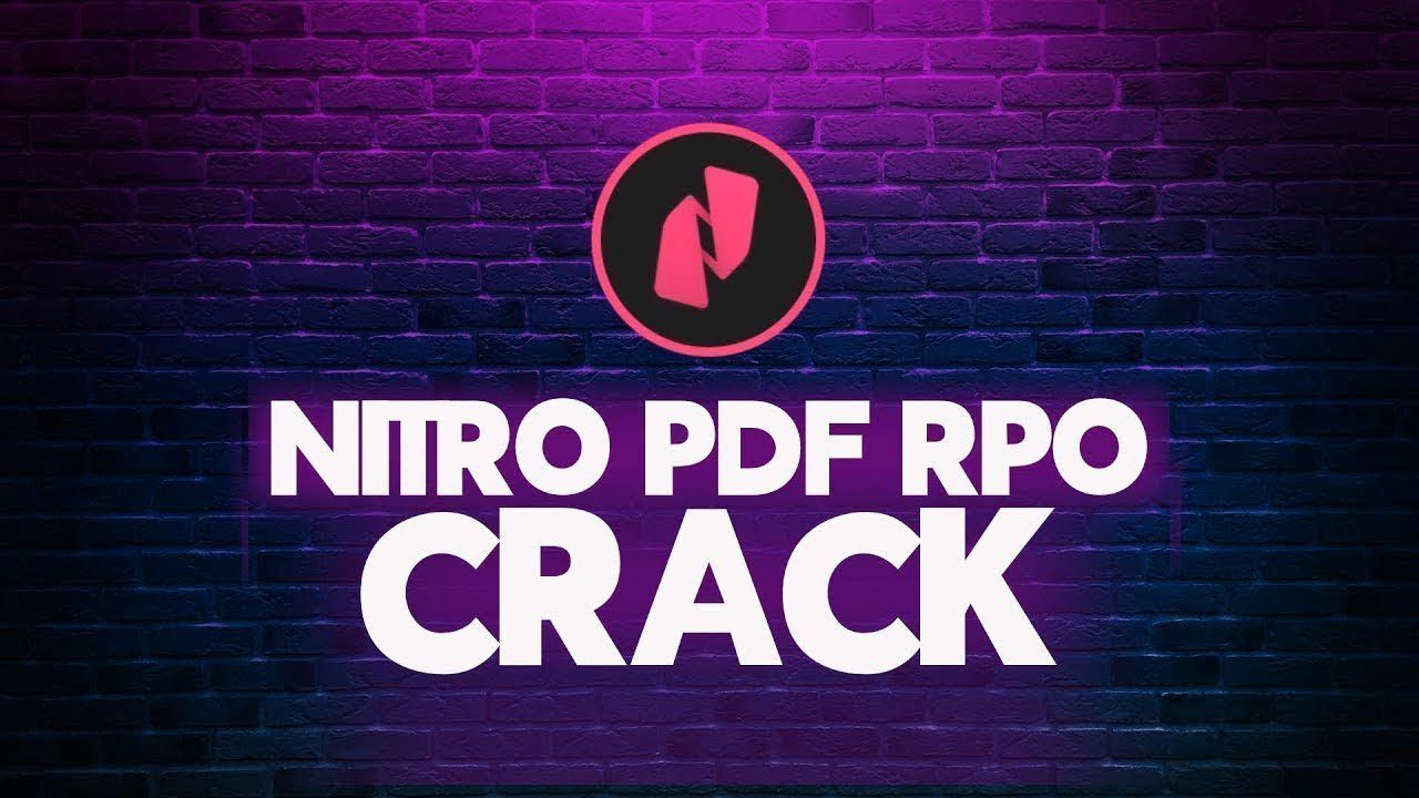 Image: &Quot;Nitro Pdf Pro Crack&Quot; - A Computer Screen Displaying The Nitro Pdf Pro Software Interface With A Cracked Version Notification.