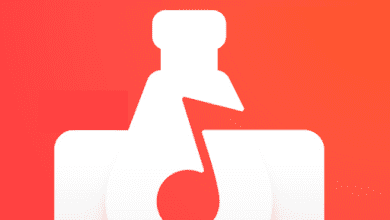 A Music Note And A Bottle With Music Notes - Audiolab Audio Editor Recorder.