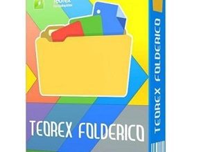 Folderico Software Box With A Folder Inside, Representing Customizable Folder Icons.