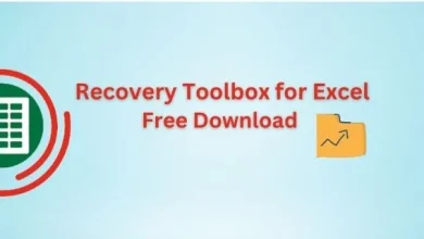 The Logo For Excel In Red And Green With The Text &Quot;Recovery Toolbox For Excel&Quot;.