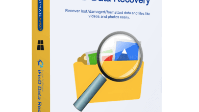 Ifind Data Recovery Enterprise Logo - A Magnifying Glass Over The Words 'Ifind Data Recovery Enterprise'.