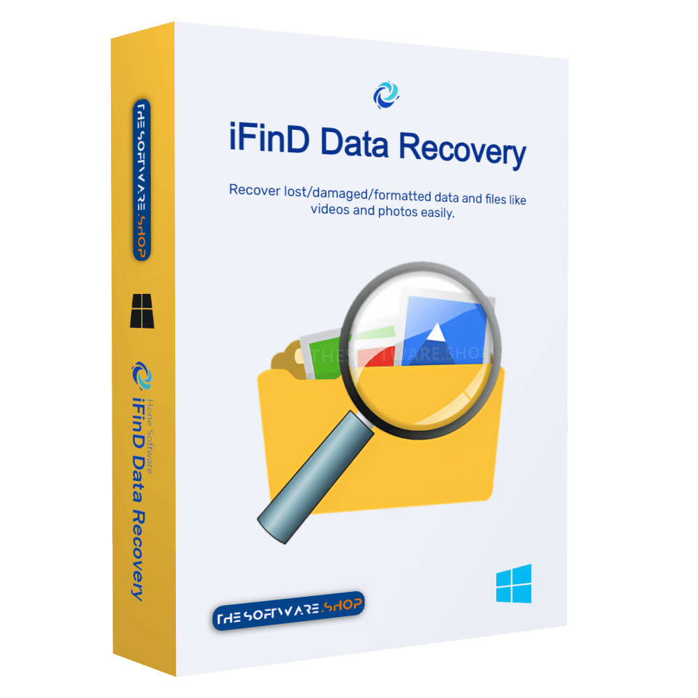 Ifind Data Recovery Enterprise Logo - A Magnifying Glass Over The Words 'Ifind Data Recovery Enterprise'.