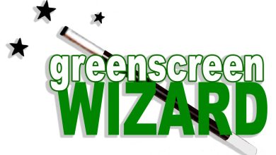 An Image Featuring A Magic Wand And Three Black Stars In The Background. In The Foreground, Large Green Text States &Quot;Green Screen Wizard Professional V14.0.&Quot; The Magic Wand Is Diagonally Placed, Touching The Letters, Showcasing The Greenscreen Wizard'S Upgraded Capability For Professional Use.