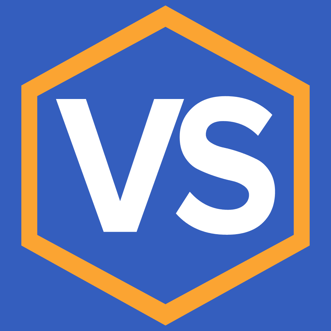 An Orange-Bordered Hexagon With A Blue Interior Features The Bold, White Letters &Quot;Vs&Quot; In Its Center, Standing For &Quot;Versus.&Quot; The Design, Reminiscent Of Competitive Software Like Solveigmm Video Splitter Broadcast Edition, Suggests A Comparative Or Competitive Context.